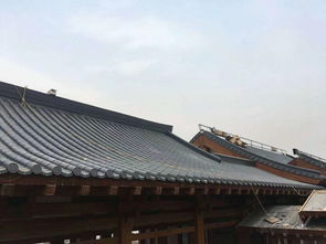 杭州四合院凉亭城墙门头古建仿古瓦 彩铝仿古瓦